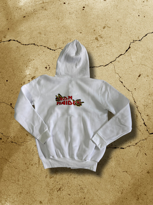 Sudadera Blanca Iron Maiden