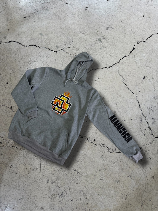 Sudadera Gris Jaspe Rammstein
